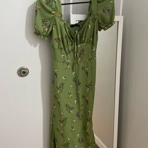Floral Green Dress